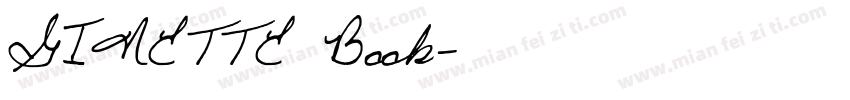 GINETTE Book字体转换